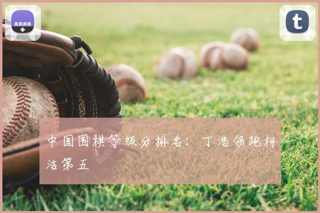 中国围棋等级分排名：丁浩领跑柯洁第五